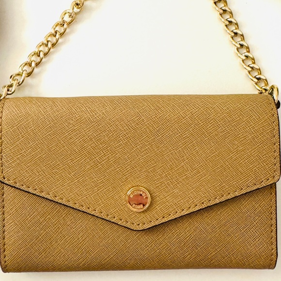 Michael Kors Brown Leather Crossbody Handbag Wallet - Picture 4 of 12